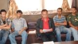 Representatives of various Shillong localities address the media against the flag march of paramilitary forces at Shillong