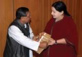 PA Sangma with Jayalalitha