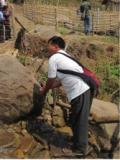 The ‘Holy Water’ trickling out of a pipe