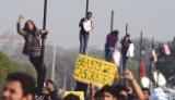 Protestors against the rape incident of Delhi.