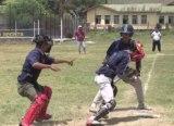 A baseball game in session in Manipur