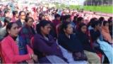 People attending the launch of the Megha Health Insurance Scheme in December