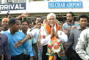 Kabindra Purkayastha candidate for the Silchar Lok Sabha seat and the founding father of BJP in the North East.