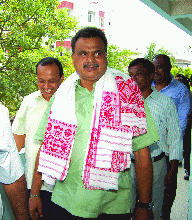 Newly elected President AGP Chandramohan Patowary