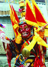 Pangtoedpas performing the annual Pangtoed Chaam(Photos by Pravin Sing) Pangtoedpas performing the annual Pangtoed Chaam