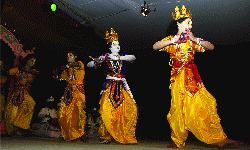 Artists from  Majlui performing at Guwahati. Photos: UB Photos.