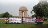 Protest against Hu Jintao’s visit to India